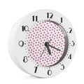 Pink Ladybug Pattern Print Alarm Clock