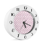 Pink Ladybug Pattern Print Alarm Clock
