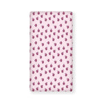 Pink Ladybug Pattern Print Baby Crib Sheet