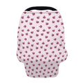 Pink Ladybug Pattern Print Baby Seat Cover