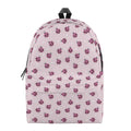 Pink Ladybug Pattern Print School Backpack
