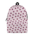 Pink Ladybug Pattern Print Backpack