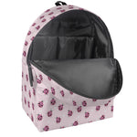 Pink Ladybug Pattern Print Backpack