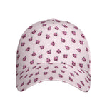 Pink Ladybug Pattern Print Baseball Cap