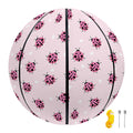 Pink Ladybug Pattern Print Basketball