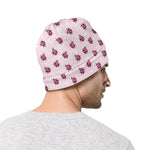 Pink Ladybug Pattern Print Beanie