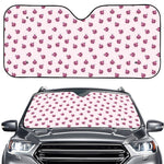 Pink Ladybug Pattern Print Car Windshield Sun Shade