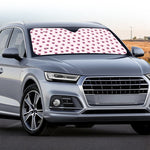 Pink Ladybug Pattern Print Car Windshield Sun Shade