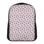 Pink Ladybug Pattern Print Casual Backpack