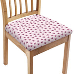 Pink Ladybug Pattern Print Chair Cushion Cover