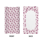 Pink Ladybug Pattern Print Changing Pad Cover