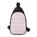 Pink Ladybug Pattern Print Chest Bag