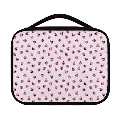 Pink Ladybug Pattern Print Classic Bible Case