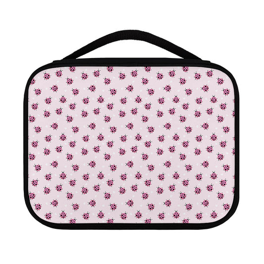 Pink Ladybug Pattern Print Classic Bible Case