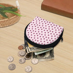 Pink Ladybug Pattern Print Coin Purse