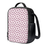 Pink Ladybug Pattern Print Crossbody Lunch Bag
