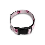 Pink Ladybug Pattern Print Dog Collar