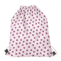 Pink Ladybug Pattern Print Drawstring Bag