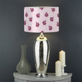 Pink Ladybug Pattern Print Drum Lamp Shade
