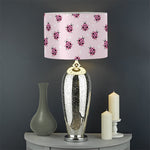 Pink Ladybug Pattern Print Drum Lamp Shade