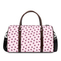 Pink Ladybug Pattern Print Duffel Bag
