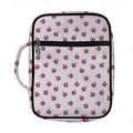 Pink Ladybug Pattern Print Front Pocket Bible Bag