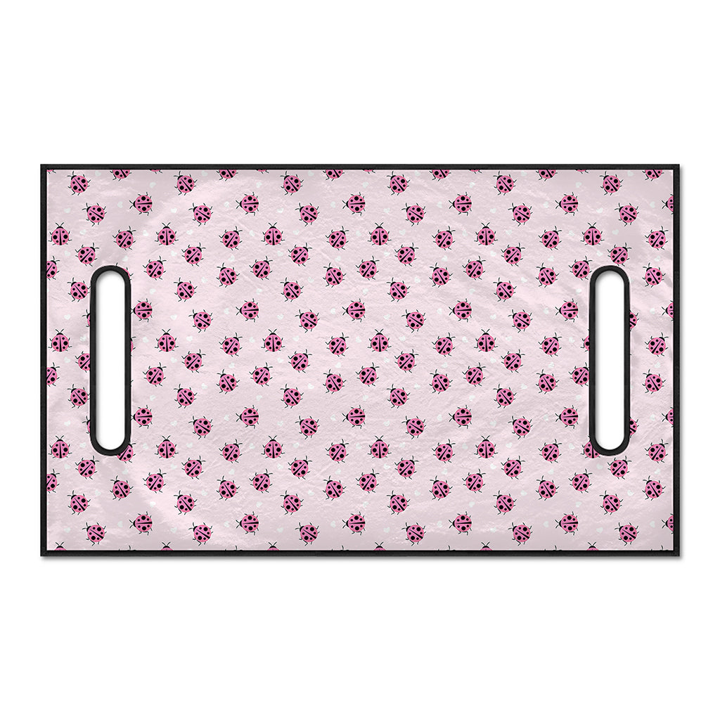 Pink Ladybug Pattern Print Golf Cart Seat Cover