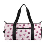 Pink Ladybug Pattern Print Gym Bag
