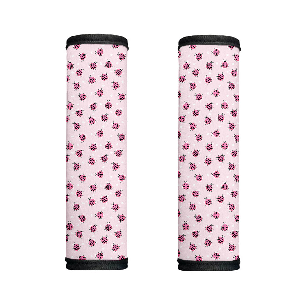 Pink Ladybug Pattern Print Handle Covers