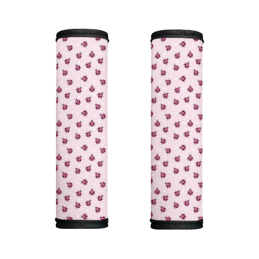 Pink Ladybug Pattern Print Handle Covers