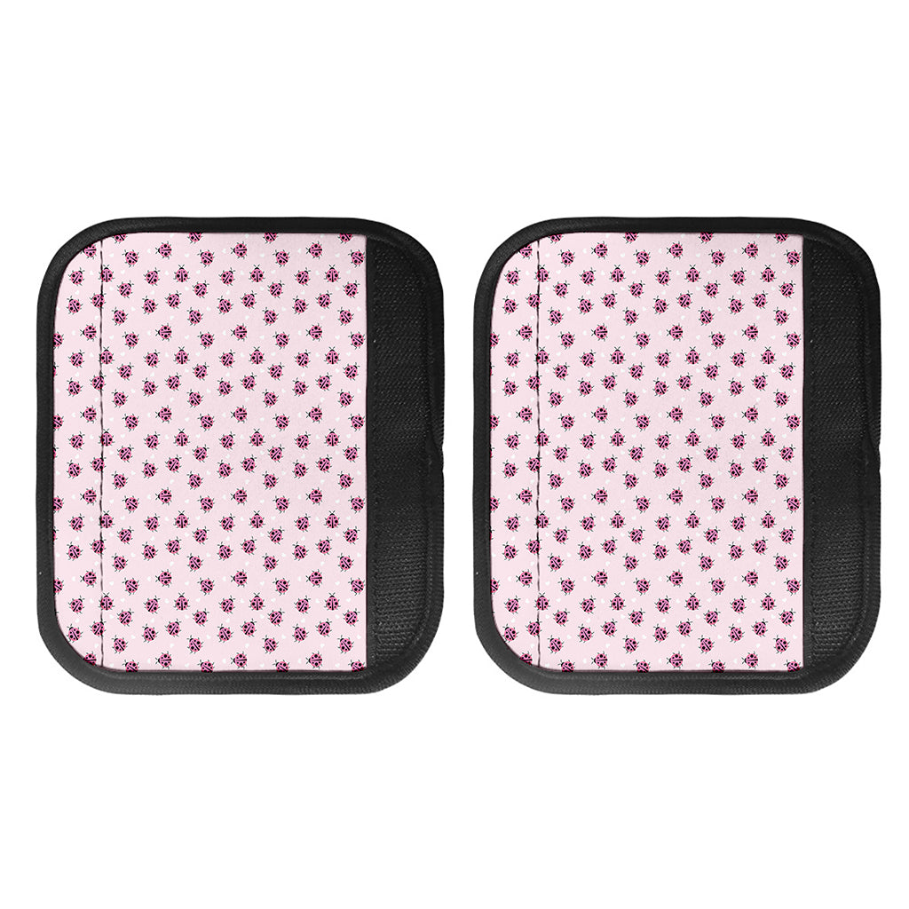 Pink Ladybug Pattern Print Handle Covers