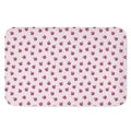 Pink Ladybug Pattern Print Indoor Door Mat