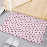 Pink Ladybug Pattern Print Indoor Door Mat