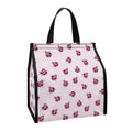 Pink Ladybug Pattern Print Insulated Lunch Tote