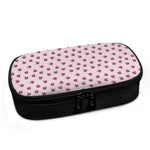 Pink Ladybug Pattern Print Insulin Cooler Travel Case
