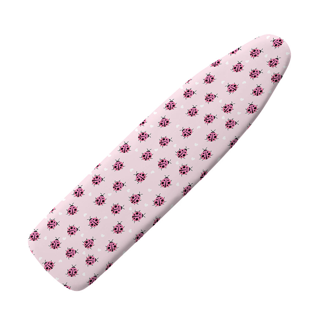 Pink Ladybug Pattern Print Ironing Board Cover