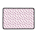 Pink Ladybug Pattern Print Kitchen Mat