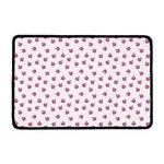 Pink Ladybug Pattern Print Kitchen Mat