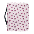 Pink Ladybug Pattern Print Leather Bible Cover