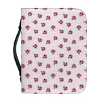Pink Ladybug Pattern Print Leather Bible Cover
