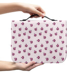 Pink Ladybug Pattern Print Leather Bible Cover