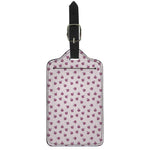 Pink Ladybug Pattern Print Luggage Tag