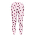 Pink Ladybug Pattern Print Men's Leggings