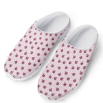 Pink Ladybug Pattern Print Mesh Casual Shoes