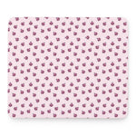 Pink Ladybug Pattern Print Mouse Pad