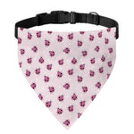 Pink Ladybug Pattern Print Over The Collar Dog Bandana