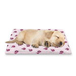 Pink Ladybug Pattern Print Pet Cooling Mat Cover
