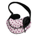 Pink Ladybug Pattern Print Pet Sling Carrier