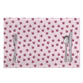Pink Ladybug Pattern Print Placemat