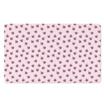 Pink Ladybug Pattern Print Polyester Doormat